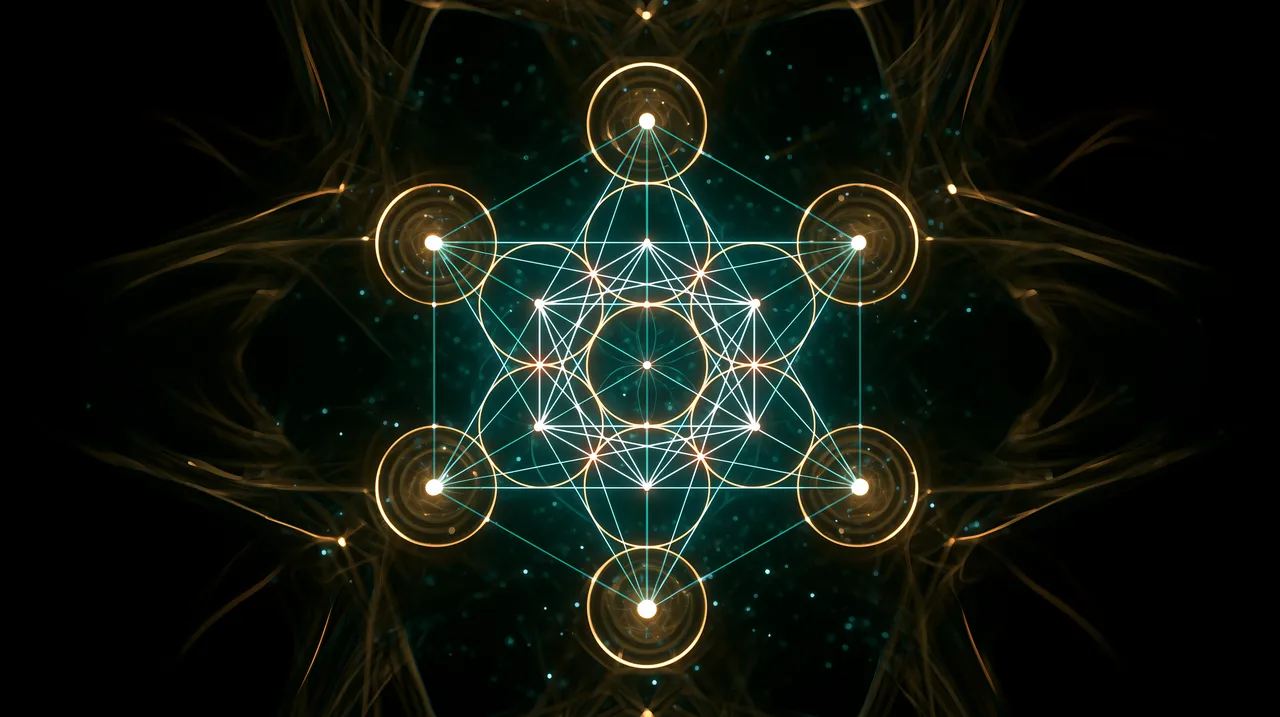 Metatron's Cube — the classical 13-circle sacred geometry figure